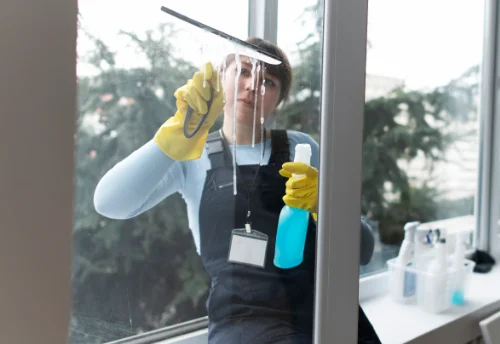 Nettoyage de vitres intérieures et extérieures aux Aspres